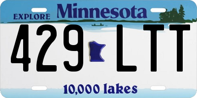 MN license plate 429LTT
