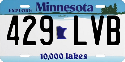 MN license plate 429LVB