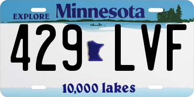 MN license plate 429LVF