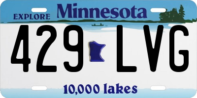 MN license plate 429LVG