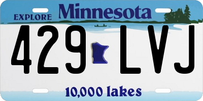 MN license plate 429LVJ