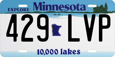 MN license plate 429LVP