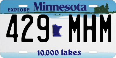 MN license plate 429MHM