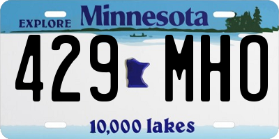 MN license plate 429MHO