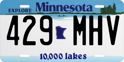MN license plate 429MHV