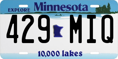 MN license plate 429MIQ
