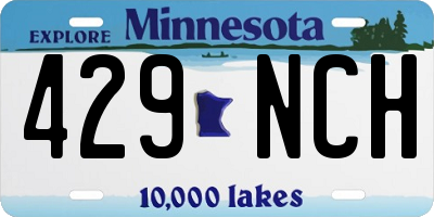 MN license plate 429NCH