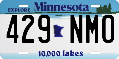 MN license plate 429NMO