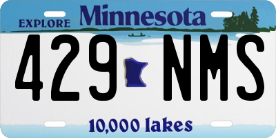 MN license plate 429NMS