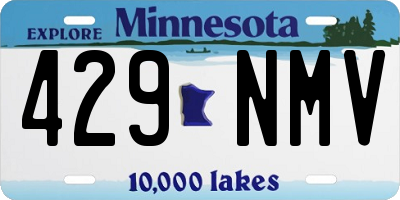 MN license plate 429NMV