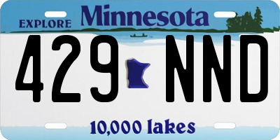 MN license plate 429NND