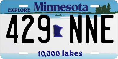 MN license plate 429NNE