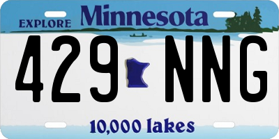 MN license plate 429NNG