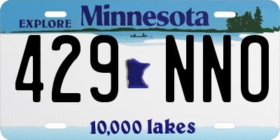 MN license plate 429NNO