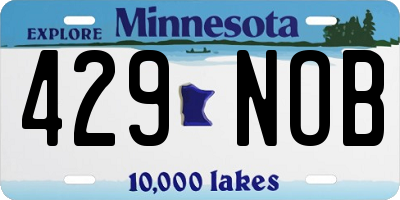 MN license plate 429NOB