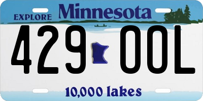 MN license plate 429OOL