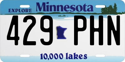 MN license plate 429PHN