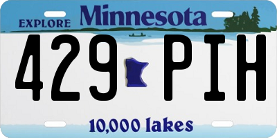 MN license plate 429PIH