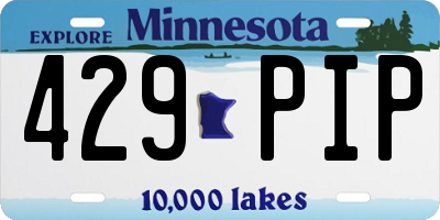 MN license plate 429PIP