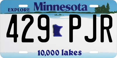 MN license plate 429PJR