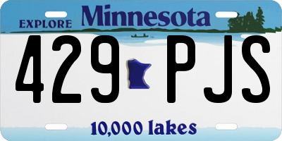 MN license plate 429PJS