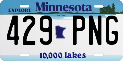 MN license plate 429PNG