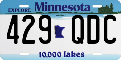 MN license plate 429QDC