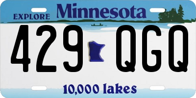 MN license plate 429QGQ