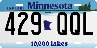 MN license plate 429QQL