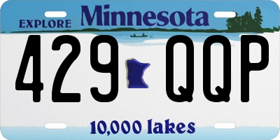 MN license plate 429QQP