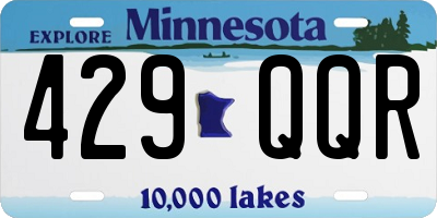 MN license plate 429QQR