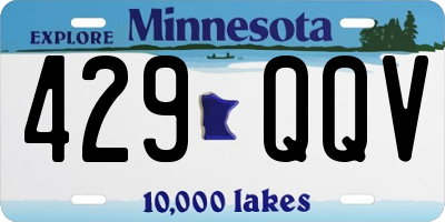 MN license plate 429QQV