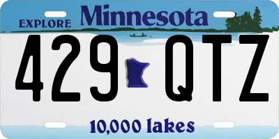 MN license plate 429QTZ