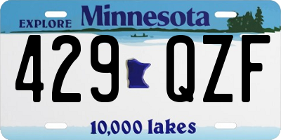 MN license plate 429QZF