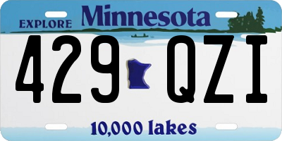 MN license plate 429QZI