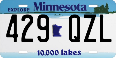 MN license plate 429QZL