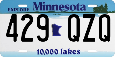 MN license plate 429QZQ