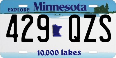MN license plate 429QZS