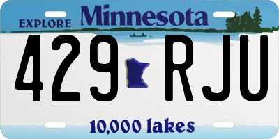 MN license plate 429RJU