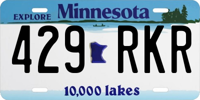 MN license plate 429RKR