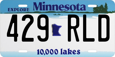 MN license plate 429RLD