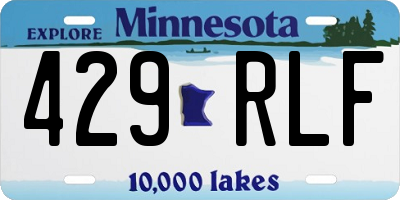MN license plate 429RLF