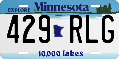 MN license plate 429RLG