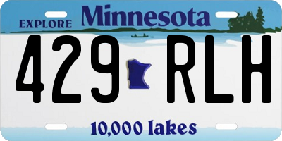 MN license plate 429RLH