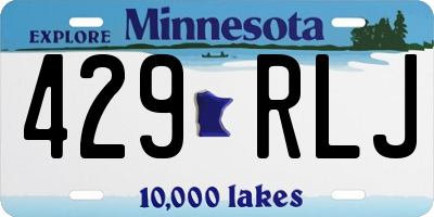MN license plate 429RLJ