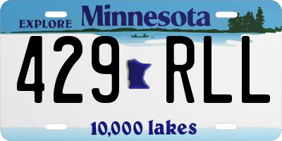 MN license plate 429RLL