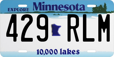 MN license plate 429RLM