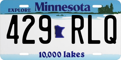 MN license plate 429RLQ