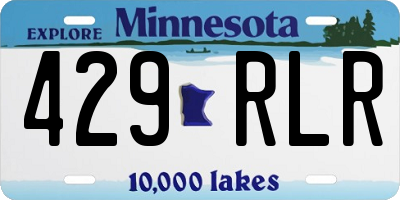 MN license plate 429RLR