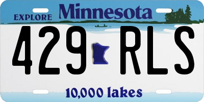 MN license plate 429RLS